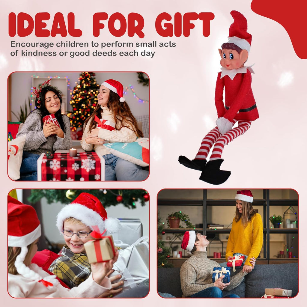 Quebec Christmas Mischief Makers - Naughty Santa's Little Helper Elf Toy with Soft Body & Vinyl Face | Perfect for Family Fun