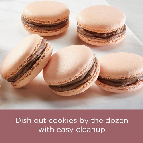 Farberware Nonstick Cookie Sheet - 10 Inch x 15 Inch, Rose Gold Red | Perfect for Baking Cookies