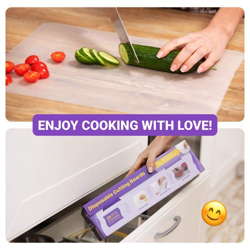 Disposable Plastic Cutting Board Sheets for BBQ & Camping - Large Flexible Chopping Boards - Cutting Mats for Kitchen and Outdoor 32'