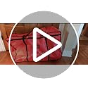 HikoolSS Red 4ft Christmas Tree Storage Bag, Heavy Duty 39x12x24in, Waterproof