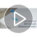 Moonsea 6-Side Waterproof Zippered Twin Mattress Encasement - 2 Pack