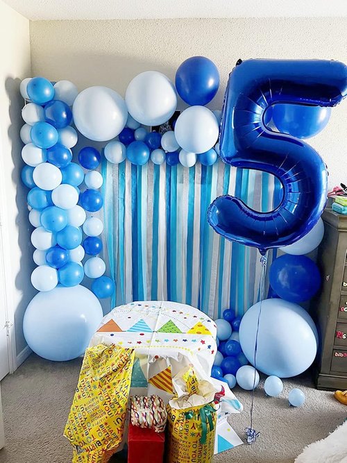 40 Inch Navy Blue Number Balloons by [Brand Name] - Perfect for 9th, 19th, 90th Birthday Parties & Weddings