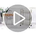 3-Tier Rolling Utility Cart with Lockable Wheels - Gold Metal Storage Trolley
