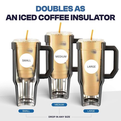 Frost Buddy Thicc Buddy - 50 oz Stainless Steel Vacuum Insulated Tumbler with Lid and Straw for Water - Travel Mug Cupholder Friendly - Gifts for Women Men Him Her (White)