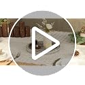 Rustic Wooden Tray Candle Holder - Distressed White Decorative Accent