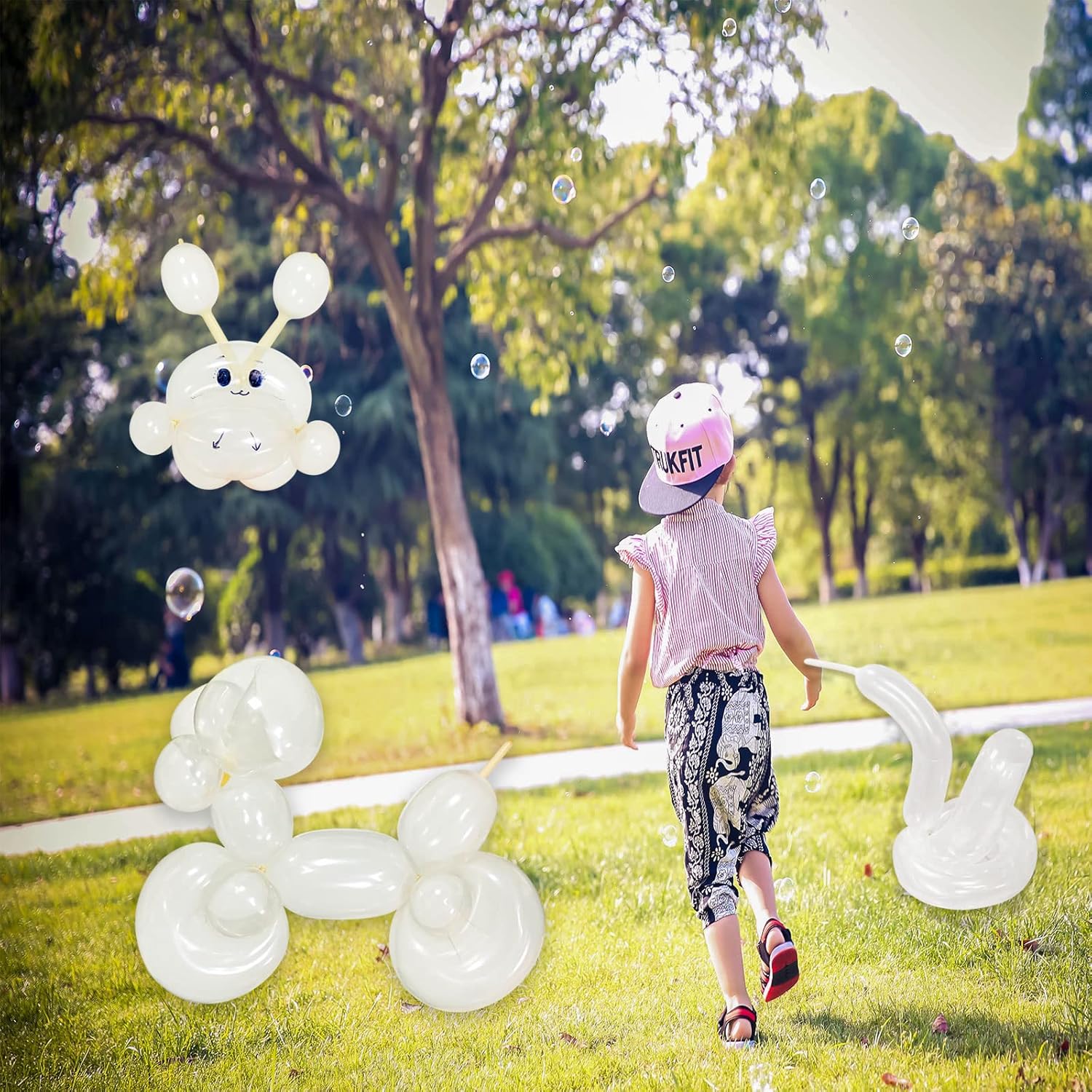 Skiennix 260 Clear Balloons - Thickening Long Latex for Twisting Animals | 100pcs for Parties & Weddings