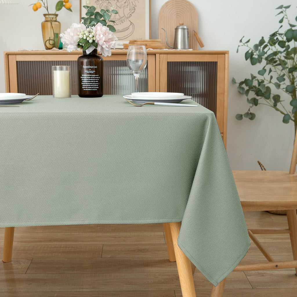 Biscaynebay Square Tablecloth 70x70 Inch-Sage Card Fabric Table Cover-Small Folding Table Cloths Linen Water Resistant Washable for Kitchen Dining Picnic Patio Outdoor Party Restaurant Tables