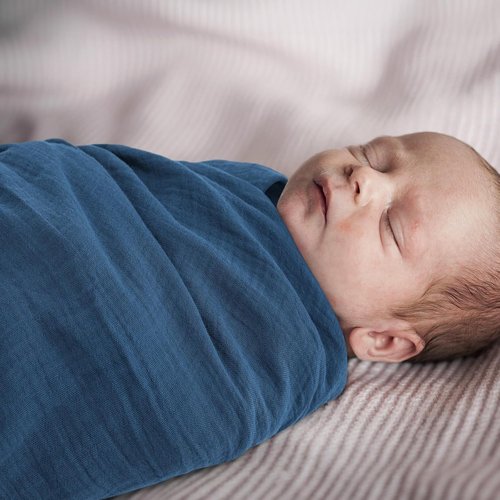 Graceful Muslin Swaddle Blankets - 3 Pack Breathable Soft Receiving Blankets, Large 38 x 40 Inches