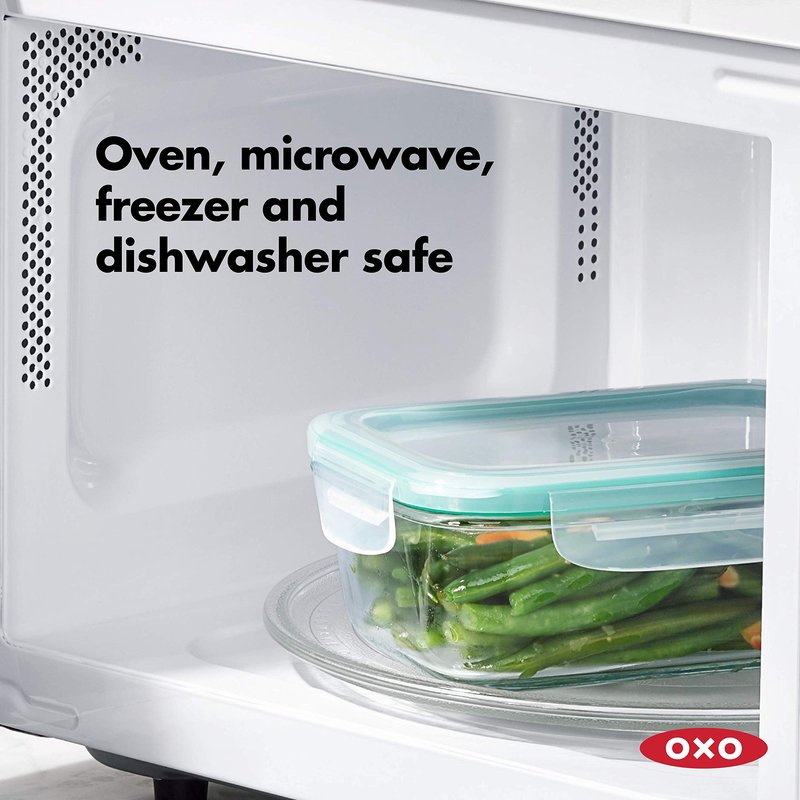 OXO Good Grips 8 Cup Smart Seal Airtight Glass Rectangle Container