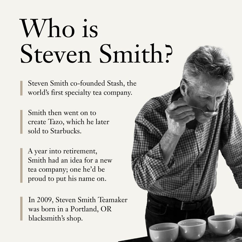 Steven Smith Teamaker Autumn Leaves No. 48, Yunnan Black Tea, Cinnamon, Ancho Chile, Ginger, Clove, Sugar-Free, Black Tea Bags, 15 Sachets, 1.48oz each
