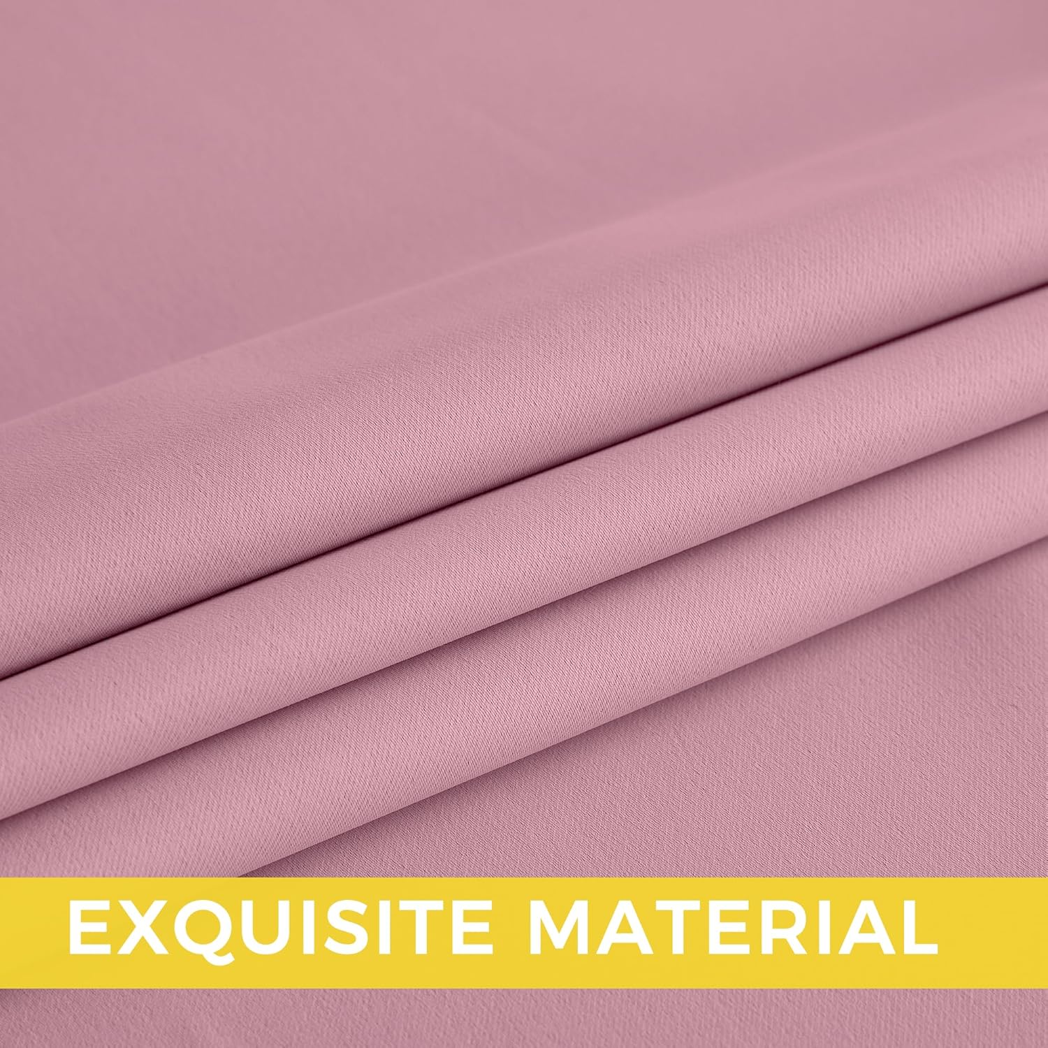 NICETOWN Room Darkening Curtains - Elegant Rouge Pink Drapery Panels, 52" x 84" Size