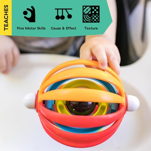 Baby Einstein Sticky Spinner Activity Toy - BPA-Free High Chair Toy for Ages 3 Months+