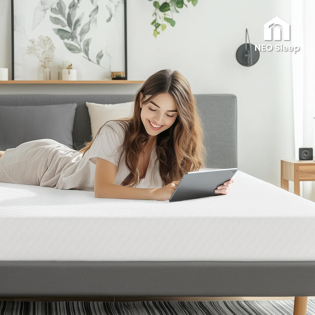 Neo Sleep Cooling Gel Memory Foam Mattress - 5 Inch Medium Firm Pressure Relief | CertiPUR-US Certified (Full)