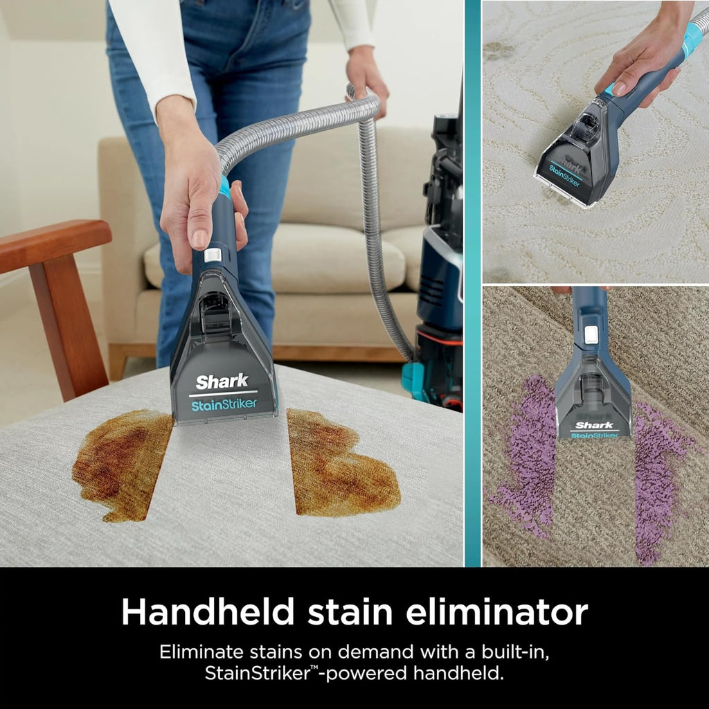 Shark CarpetXpert Upright Carpet & Upholstery Cleaner - Stain Striker Technology | Navy