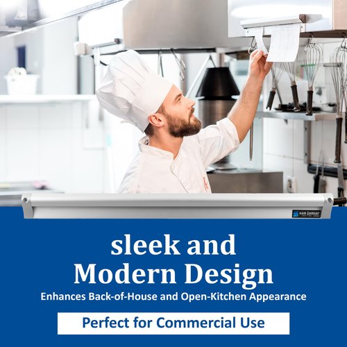 San Jamar Check Rack with Mounting Screw Pack for Kitchens and Restaurants, Stainless Steel, 36 Inches, Silver