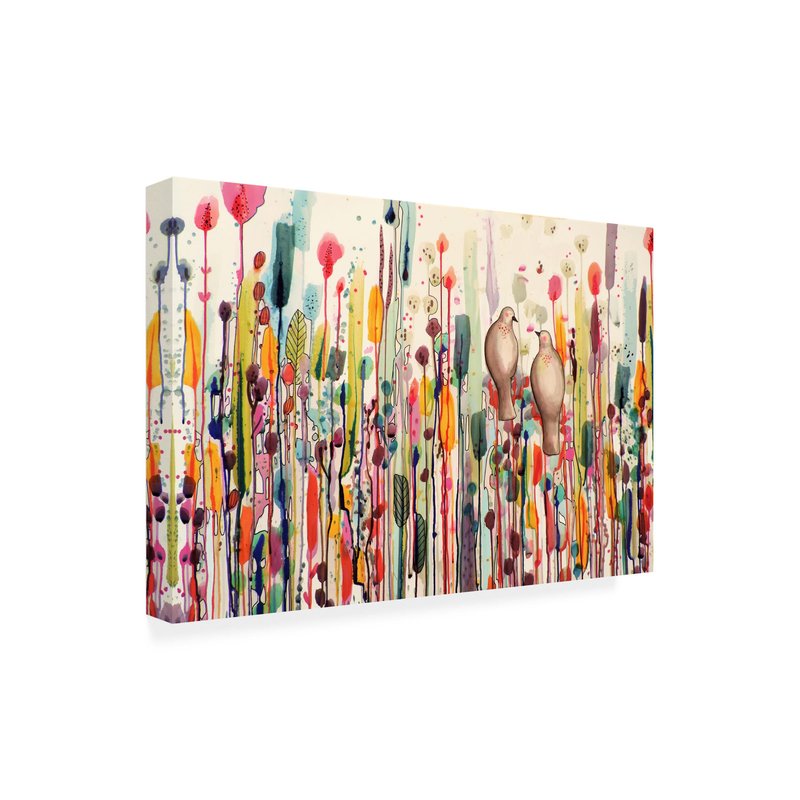 Wrapped Canvas Wall Art - Sylvie Demers 'L'un Pour L'autre' Wall Art for Living Room, Bedroom, or Office Décor - 22x32