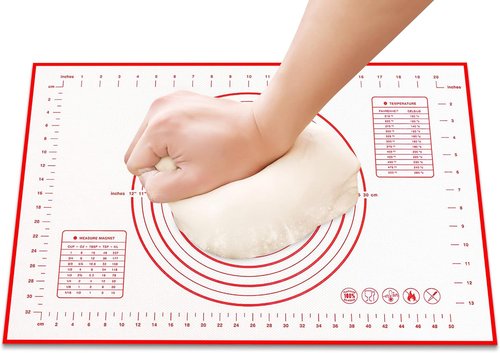 HOOMIL Silicone Baking Mat - Extra Large Non-Stick Pastry Mat with Measurements | 24"x16" for Dough & Cookies