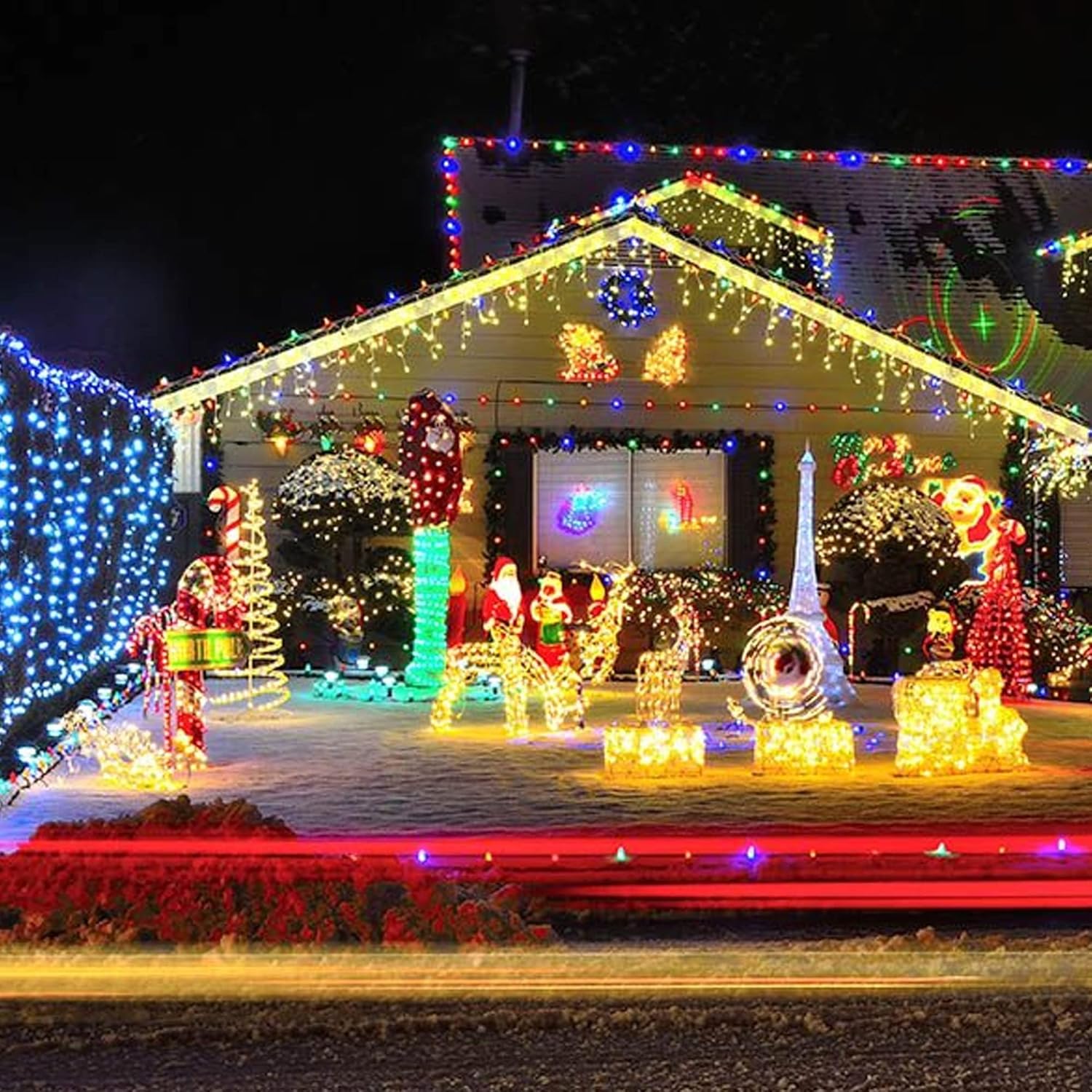 TW SHINE Warm White Christmas Lights - 20FT 100 Count Waterproof Indoor/Outdoor String Lights