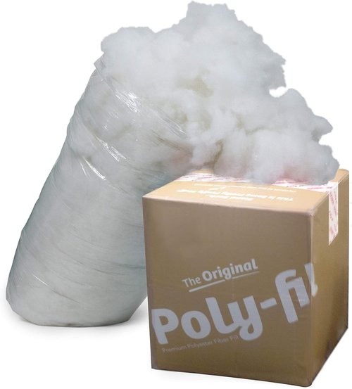 Fairfield Poly-Fil Premium Polyester Fiber Fill - Soft Stuffing for Toys & Pillows | 6.5 lbs Box