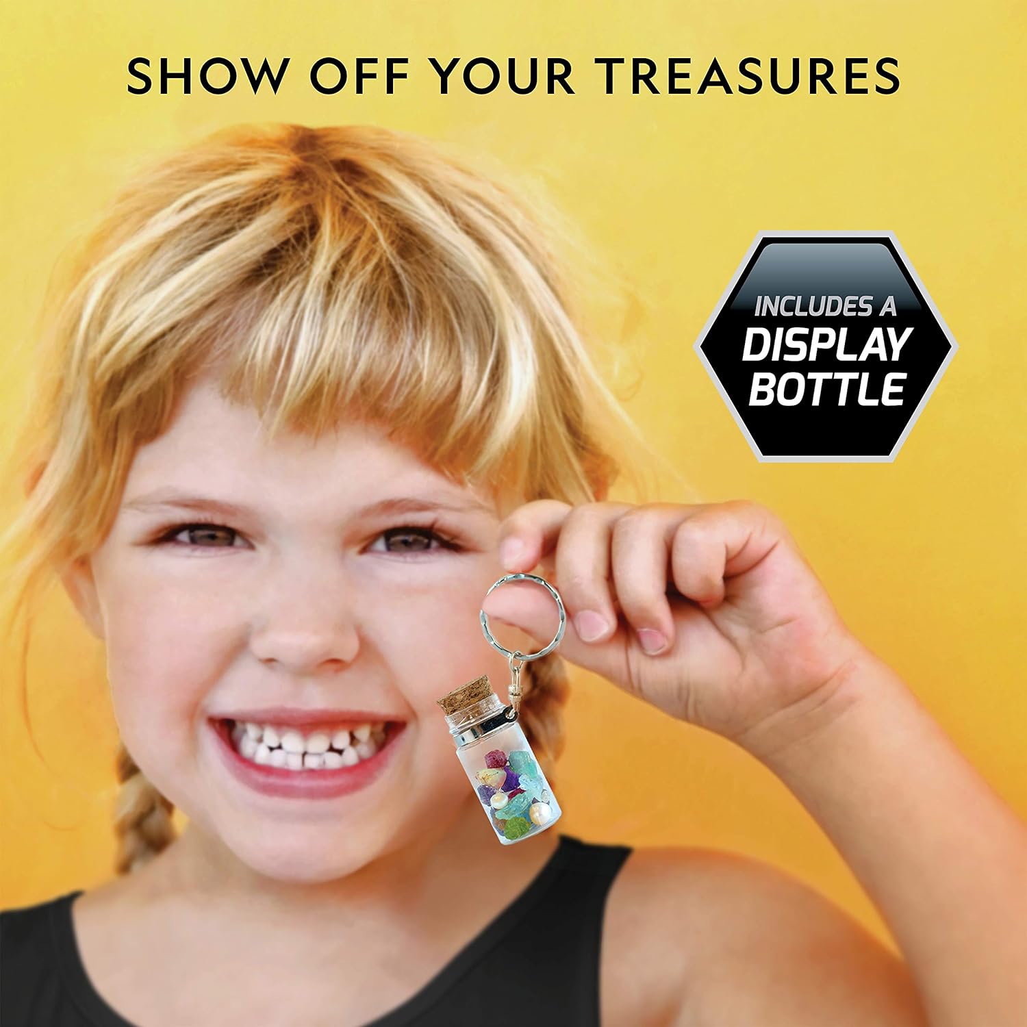 National Geographic Birthstone Dig Kit - 12 Genuine Birthstones Including Real Diamond & Ruby | Gemstone Collection