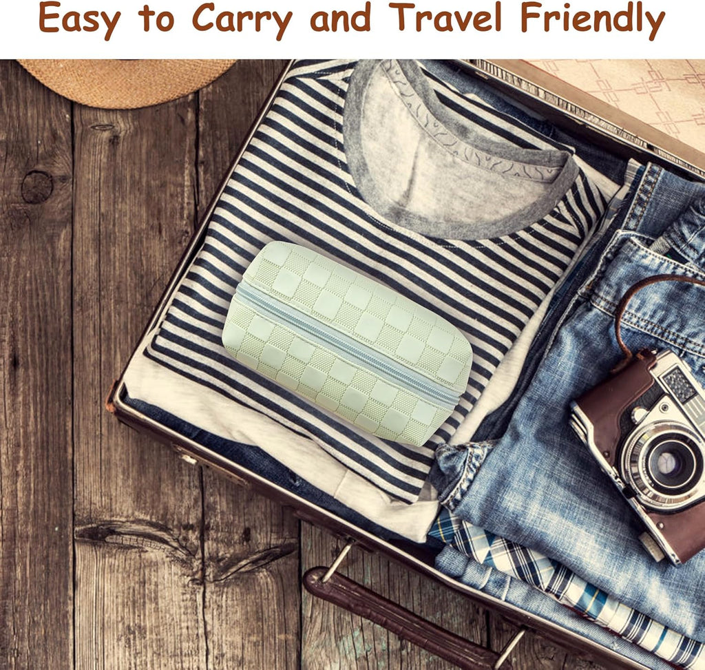 Newbealer Travel Storage Bag - Portable Waterproof Zipper Pouch for NB301 Iron | Lightweight Organizer in Stylish Green