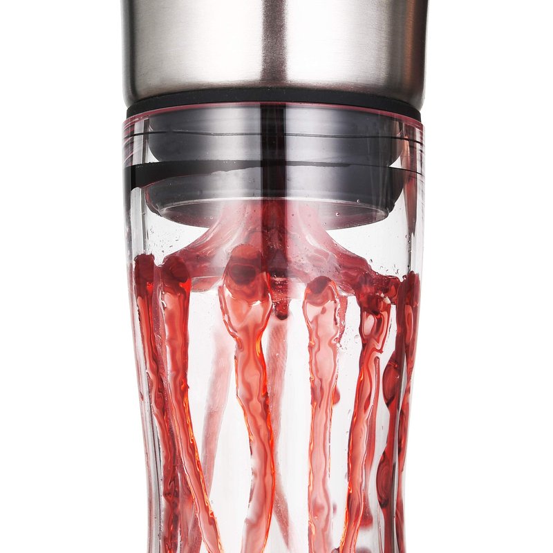 Wine Decanter Built-in Aerator Pourer, Wine Carafe, Red Wine Decanter,100% Lead-free Crystal Glass, Wine Hand-held Aerator, Wine Gift, Wine Accessories (Clear，Crystal)
