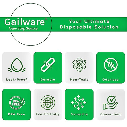 Gailware 50 Pack 24 oz Clear Plastic Cups with Strawless Sip-Lids, Disposable Cold Drinking Cups with Lids, To Go Plastic Container for Iced Cold Coffee, and Soda for Events and Everyday Use.