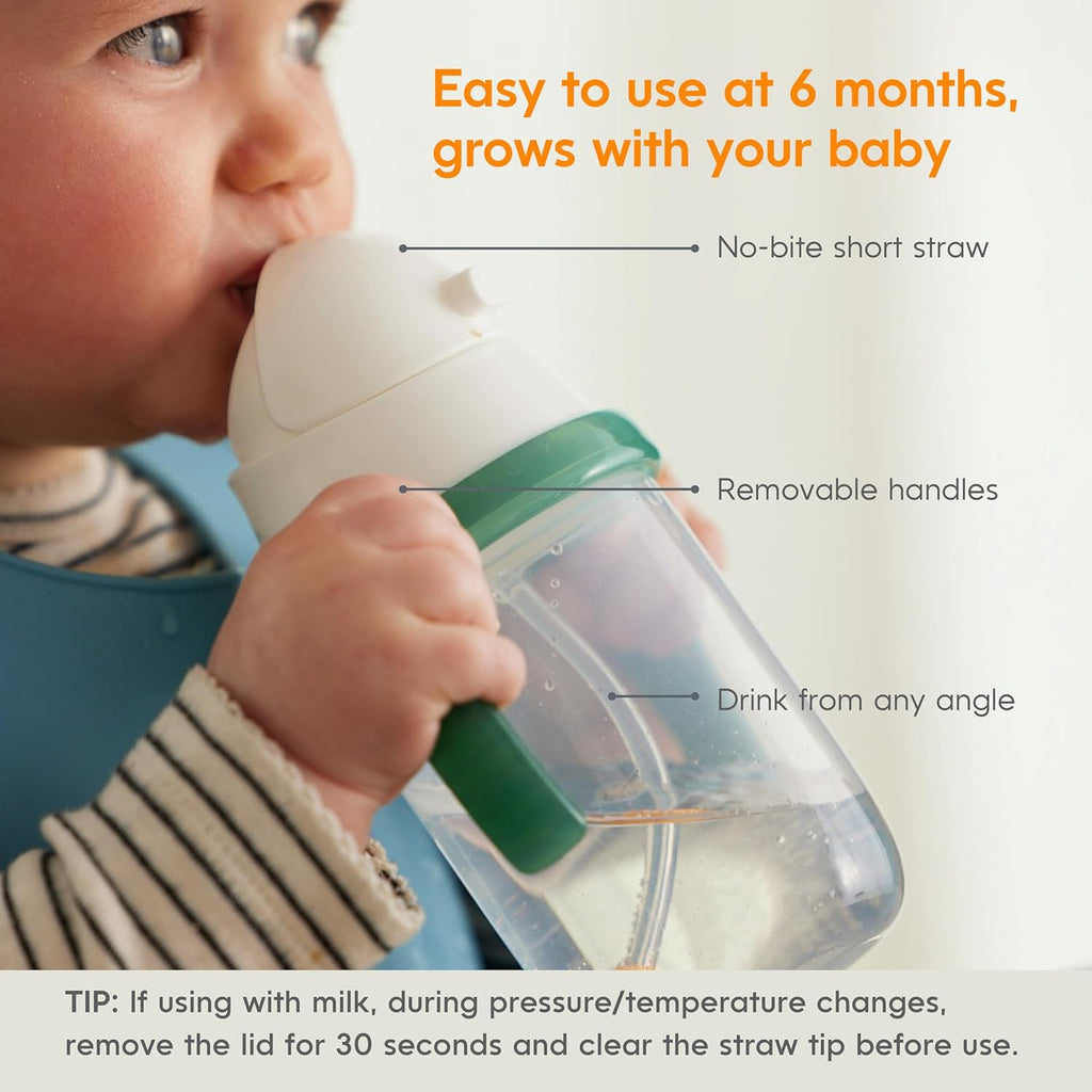 NumNum Baby Spoons Set & Baby Straw Training Cup Bundle - Perfect for Early Feeding