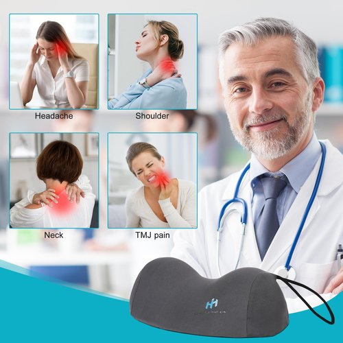 HHuanwfer Cervical Pillow Relieves Neck Pressure High-Density Memory Cotton Supports Cervical Sleep Traction Pillow to Help Deep Sleep