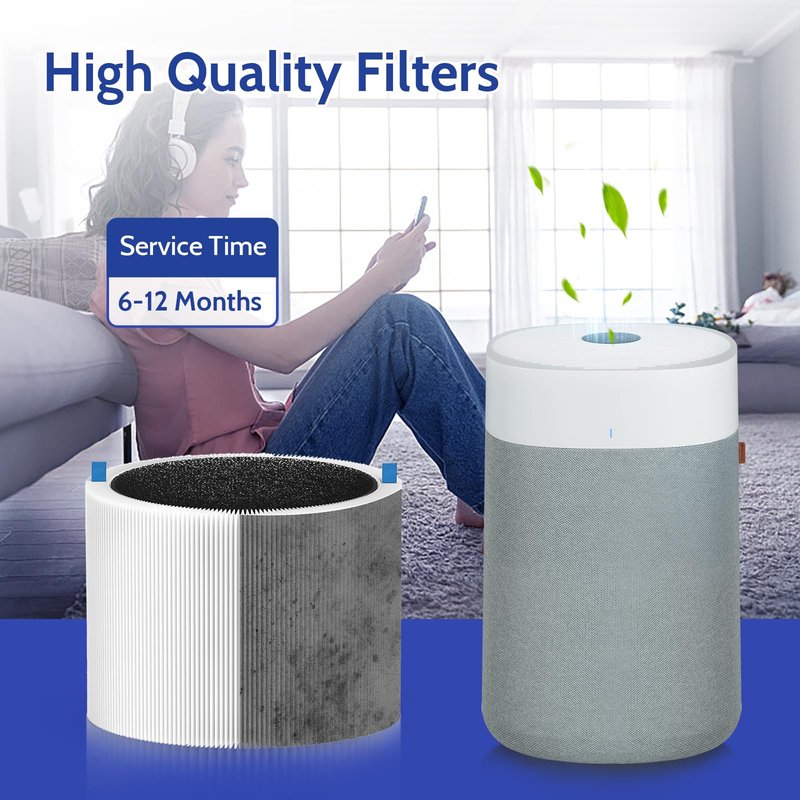 XBGG 2 Pack 211i Max Replacement Filter Compatible with Blue Pure 211i Max Air Purifier, H13 211iMax Replacement Filter, Compared Part F2MAX