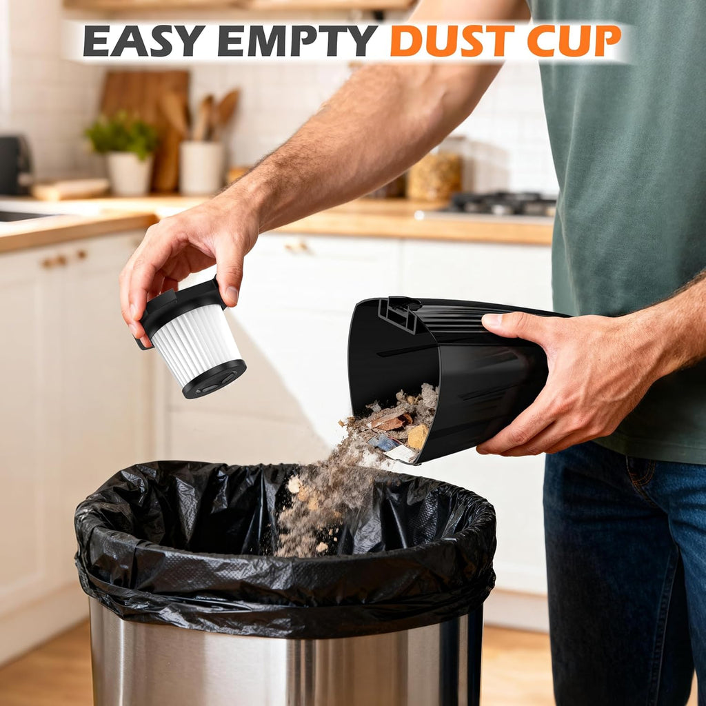 Zefiro Lightweight Corded Stick Vacuum - High Suction Bagless Cleaner for Carpet & Hardwood, Ideal for Pet Hair