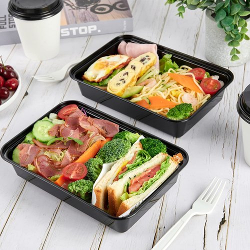 MUCHII 34 oz Meal Prep Containers With Lids, 30 Count To Go, Plastic Disposable Food Containers Microwave and Freezer Safe