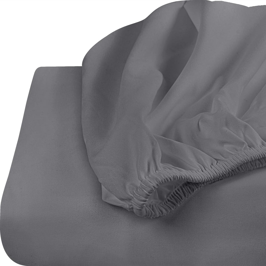Utopia Bedding King Fitted Sheets - Soft Brushed Microfiber - Deep Pockets, Fade Resistant | 2-Pack, Grey