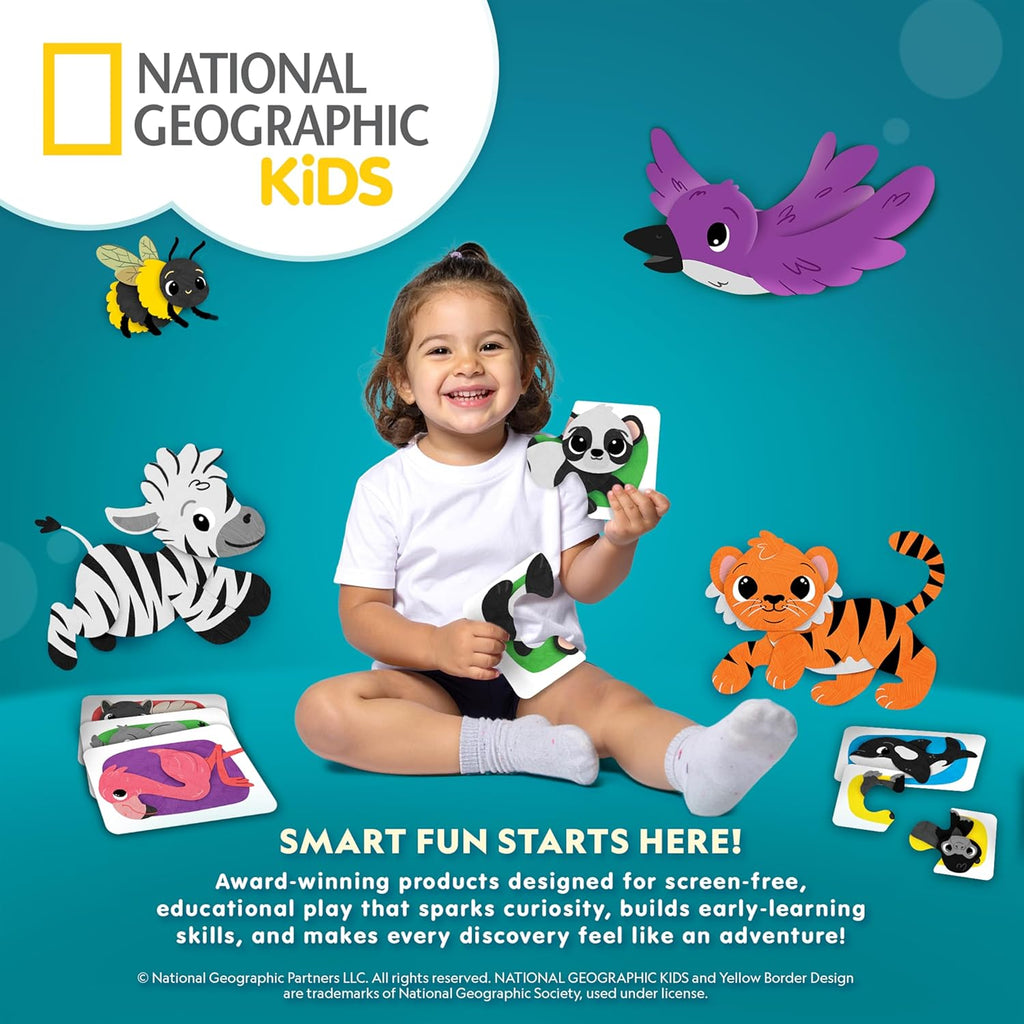 National Geographic Kids Junior Jumbo Marble Run - 35-Piece Buildable Ball Drop Toy for Toddlers & Preschoolers Ages 2+