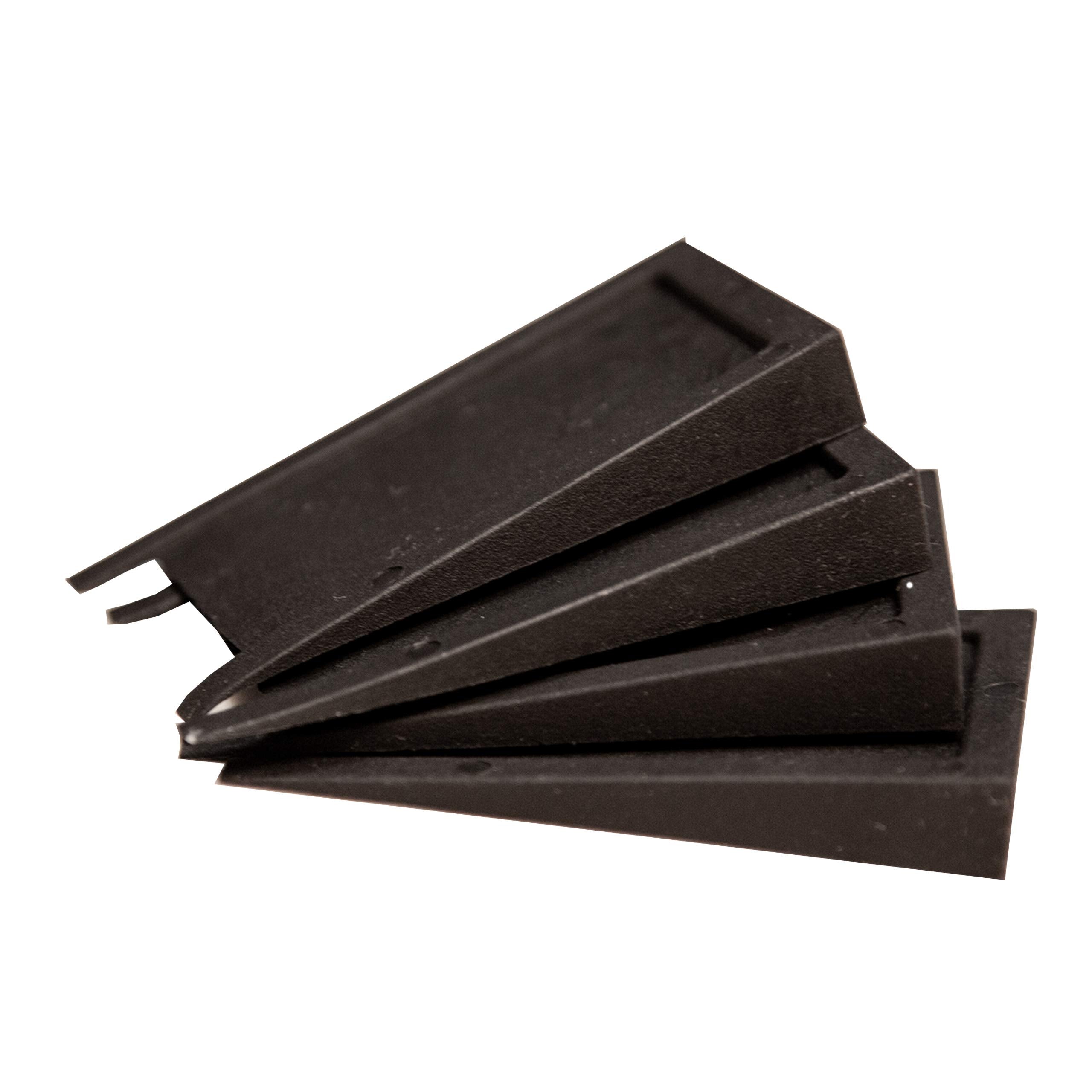 Shuv-It™ Flexible Plastic Shims (Black 100 Pack) - Leveling Shims for Restaurant and Bar Tables, Home Furniture, Wobbly Uneven Tables. - Made in USA Durable Leveling Wedge Shim for Appliances