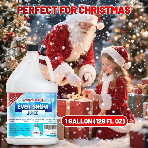 Hakuta Snow Machine Fluid - Long-Lasting Snow Juice for Perfect Winter Scenes | 1 Gallon