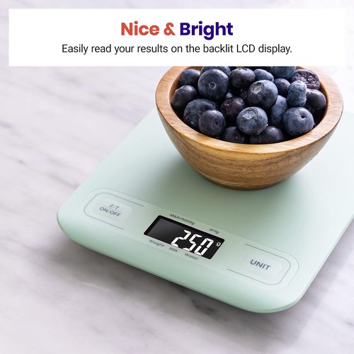 Etekcity Digital Kitchen Scale - Accurate Grams & Ounces for Weight Loss & Meal Prep | Medium Green