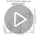 4-Tier Acrylic Wallet Display Stand, Clear Purse & Jewelry Organizer