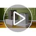 2-Drawer Locking File Cabinet, Farmhouse Wood Filing Cabinet with Printer Stand