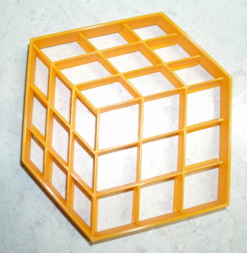 INSPIRED BY RUBIKS CUBE COMBINATION PUZZLE GAME TOY 2 PC COOKIE CUTTER AND STAMP MADE IN USA PR695