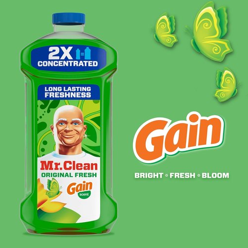 Mr. Clean All Purpose Cleaner - Multi-Surface Cleaning Liquid for Home, 41oz | Ideal for Mopping & Scrubbing