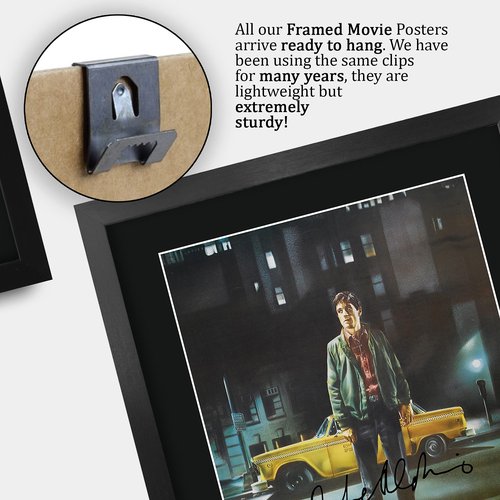 HWC Trading Taxi Driver Robert De Niro, Jodie Foster Gifts Printed Signed Autograph Picture for Movie Memorabilia Fans - 16" x 12" Framed