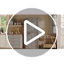 Tall Kitchen Pantry Cabinet with Barn Doors, White Storage Organizer
