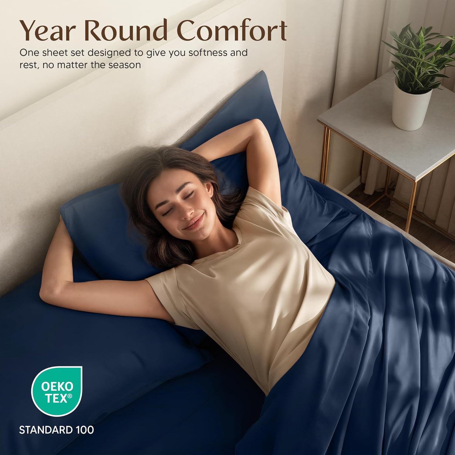 Utopia Bedding Twin XL Sheet Set - Soft, Breathable Microfiber 3-Piece Bed Sheets | Navy Blue