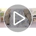 Twin Size Blue Floral Patchwork Quilt - Reversible Throw Blanket