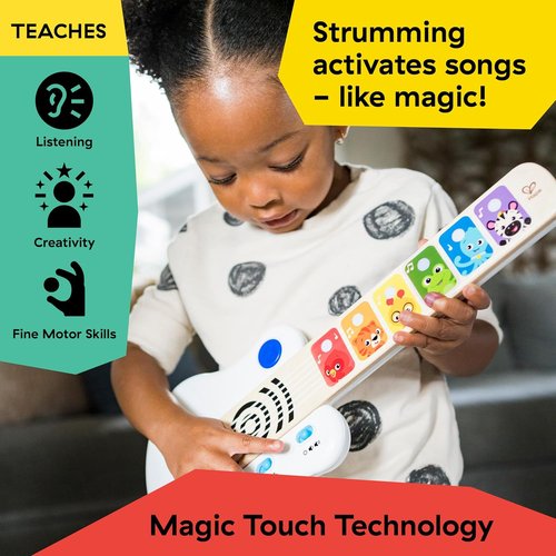 Baby Einstein Strum Along Songs - Magic Touch Wooden Toy Guitar with Whammy Bar | Montessori Musical Learning Toy for Ages 12 Months+