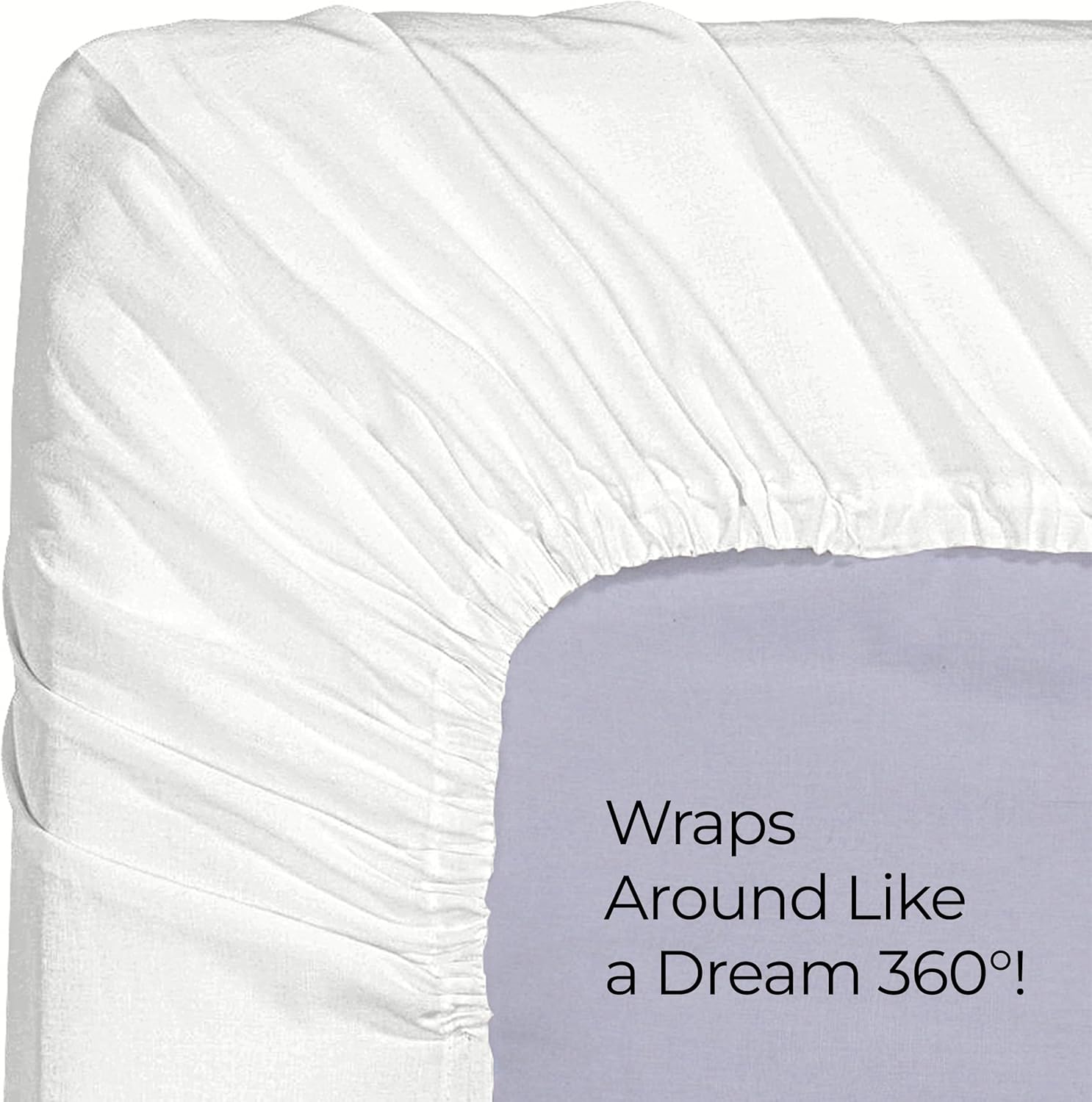 Utopia Bedding Cal King Fitted Sheet - Deep Pocket Soft Microfiber - Shrinkage & Fade Resistant | Easy Care - White
