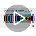 Cute Pink Digital Alarm Clock with RGB Night Light & USB Charger
