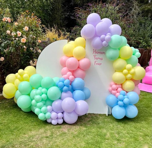 KBZVNAF Pastel Balloons - 50 Pack 12-Inch Multicolor Latex Balloons for Baby Showers & Birthday Parties