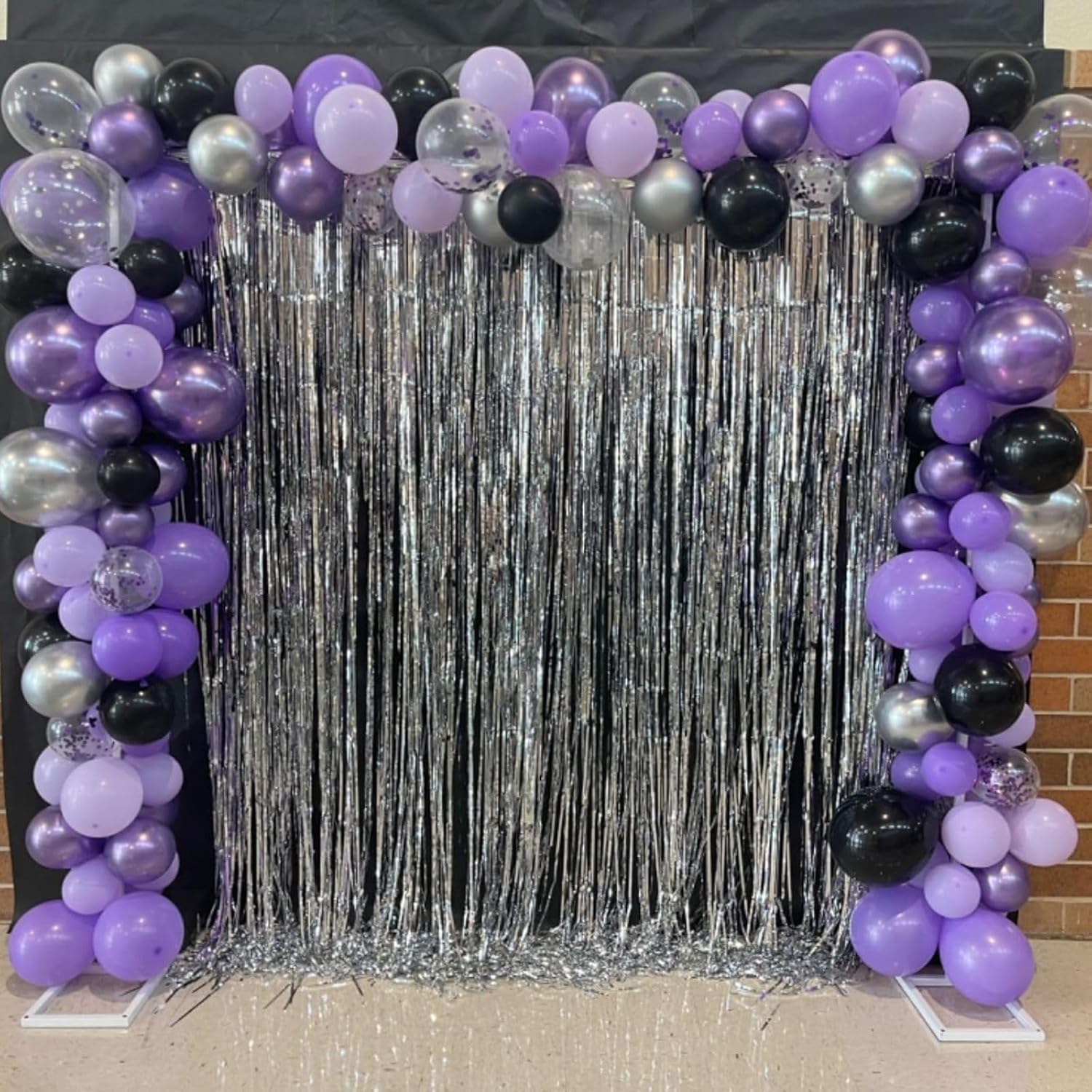 Purple Pink Balloons - 12 Inch Mermaid Halloween Set with Metallic Confetti | 35 Pcs for Parties